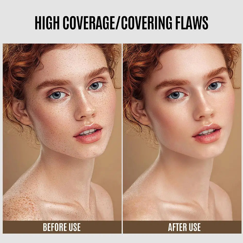 Tidesmit full coverage liquid foundation texture swatch showing natural matte finish for long lasting face makeup