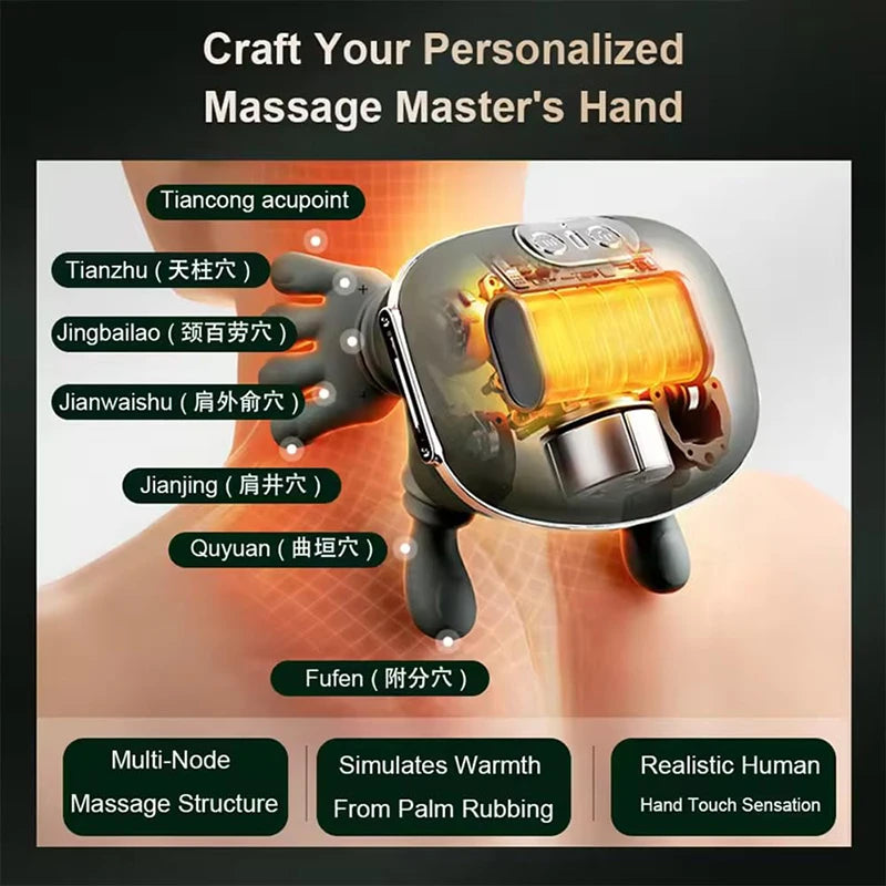 Bionic Neck Shoulder Massager with 3 Kneading Modes - Tidesmit Relaxation Treatment Tidesmit