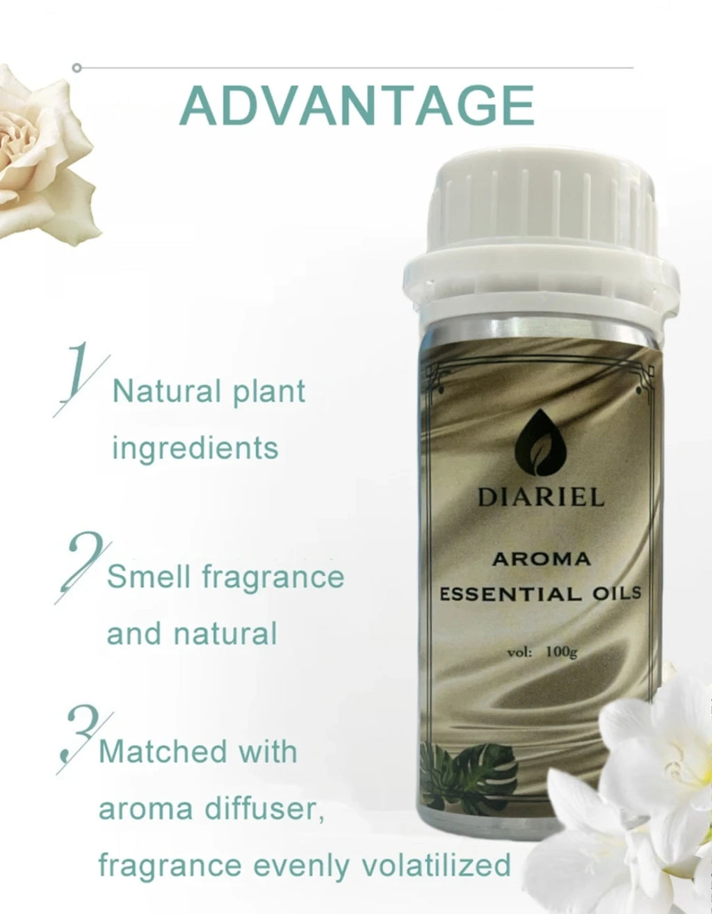 100ml Diaurelle Diffuser For Fragrance Oils Scent Hotel Premium Essential Oil for Aromatherapy Diffuser Waterless Diffuser Oil