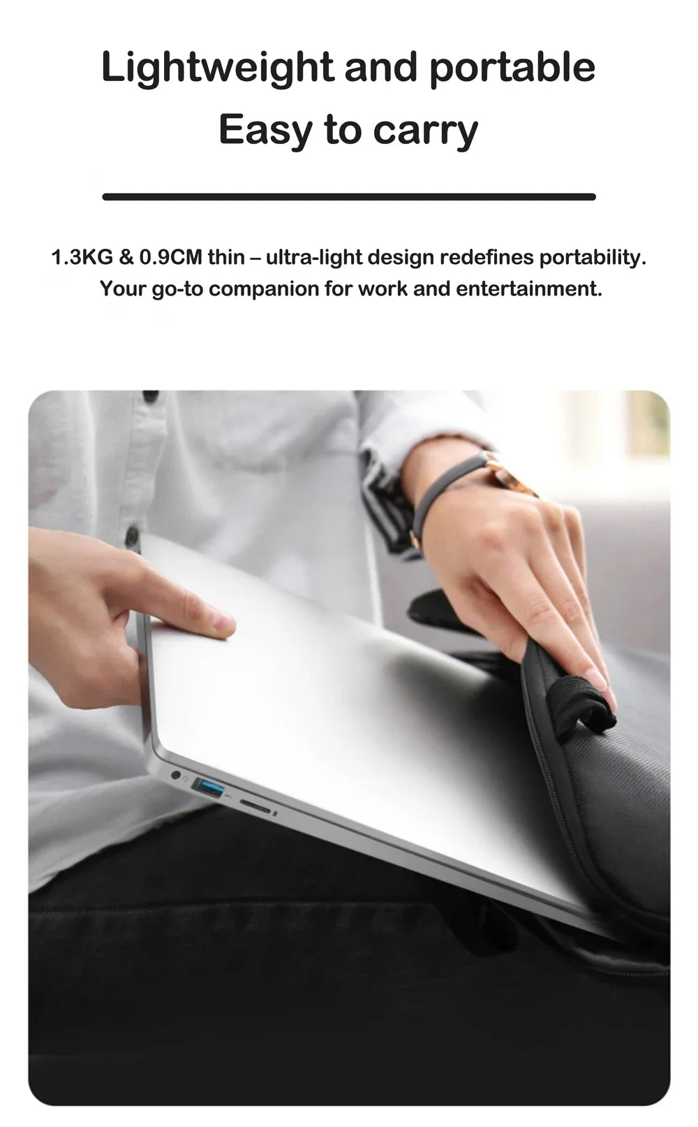 Chic 14.1 Inch Laptop Intel 4405U,120Hz FHD IPS Screen,32GB RAM 2TB SSD,5000mAh Battery Backlit Keyboard