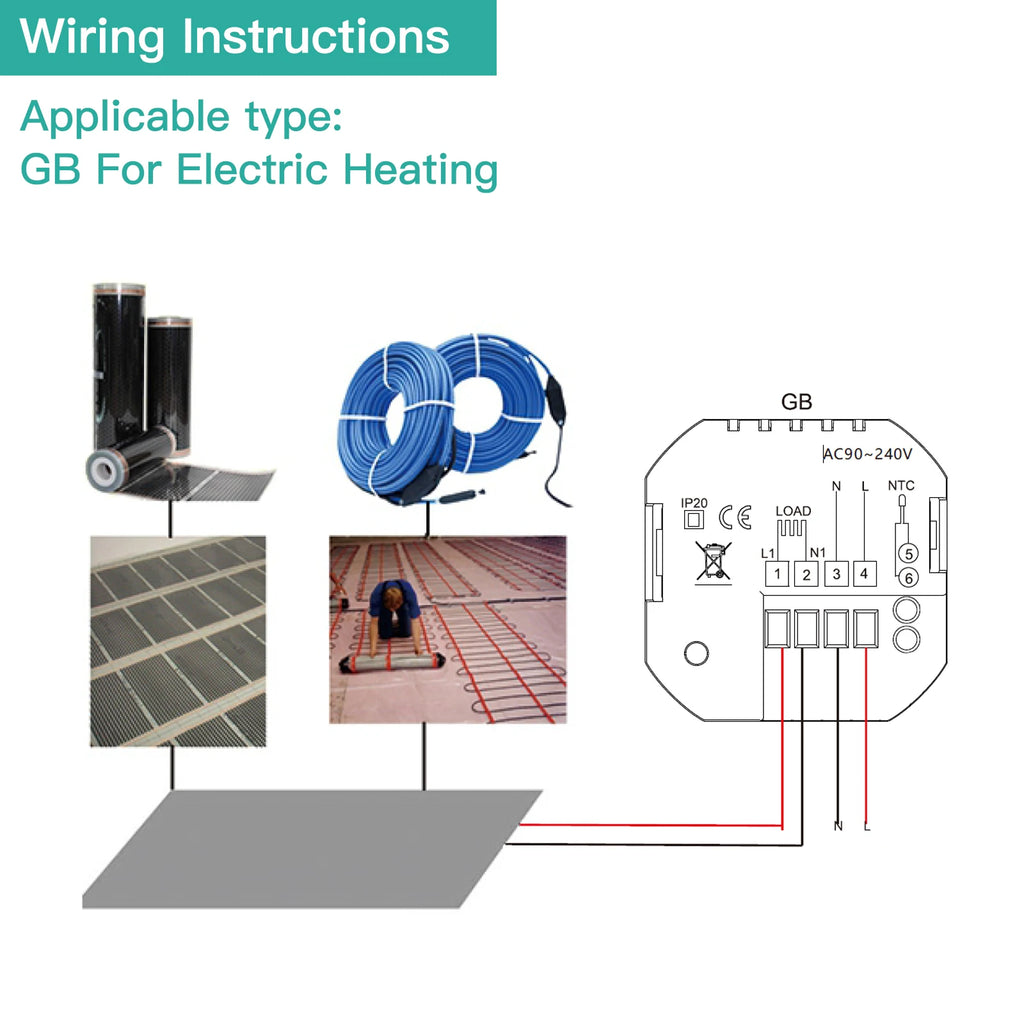 Smart WiFi Thermostat Temperature Controller Water Electric Warm Floor Heating Water Gas Boiler Works with Echo Google Home Tuya
