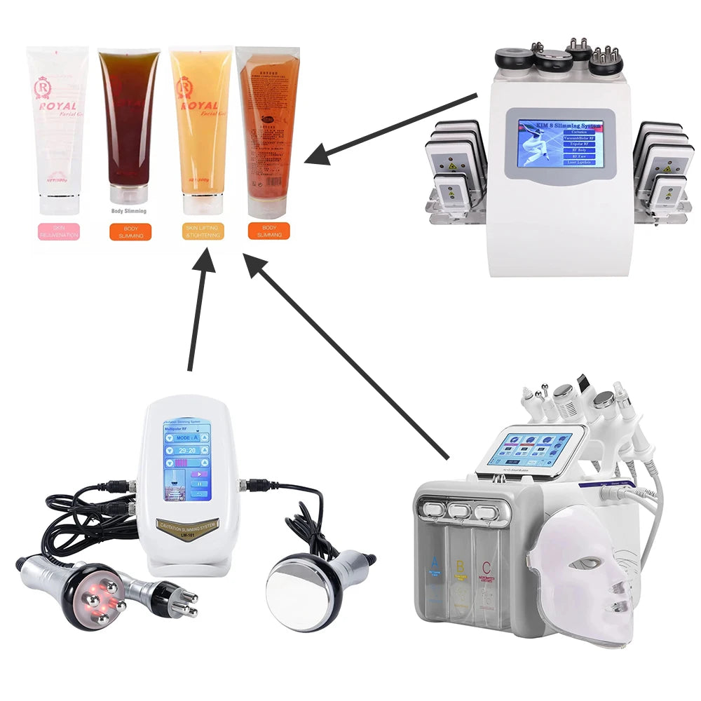 Ultrasonic RF Conductive Gel for Body Slimming & Massage, 300g Body Shaping Massage Equipment Tidesmit