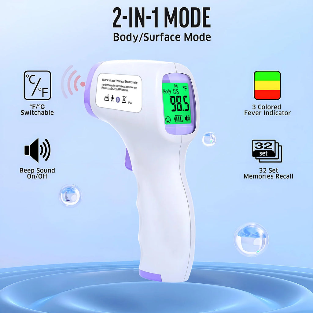 Medical Digital Infrared Forehead Thermometer Electronic Temperature Meter For Baby Thermometer Forehead Non-Contact Termometro