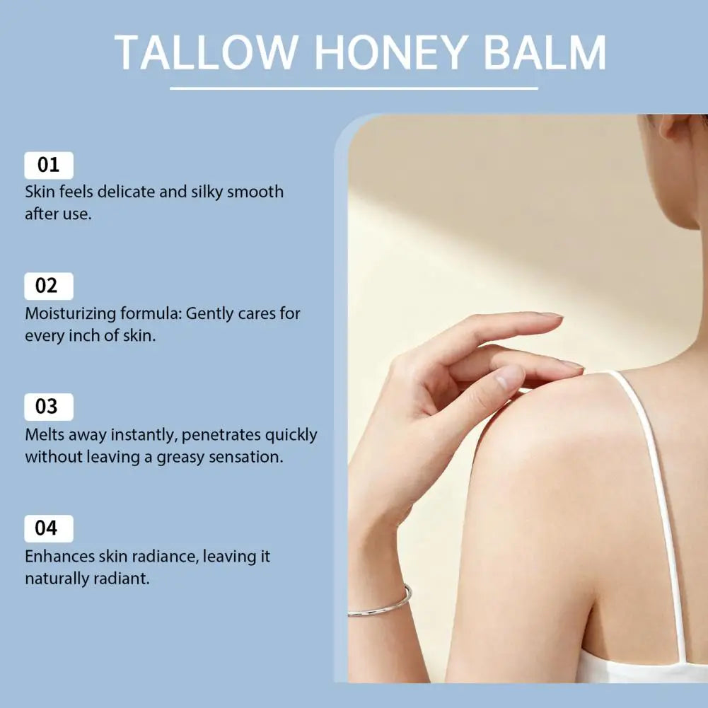 100g Copper Peptide Tallow Honey Balm - Methylene Blue Anti-Aging Gentle Nourish Moisturizing Face & Body Skin Care Cream