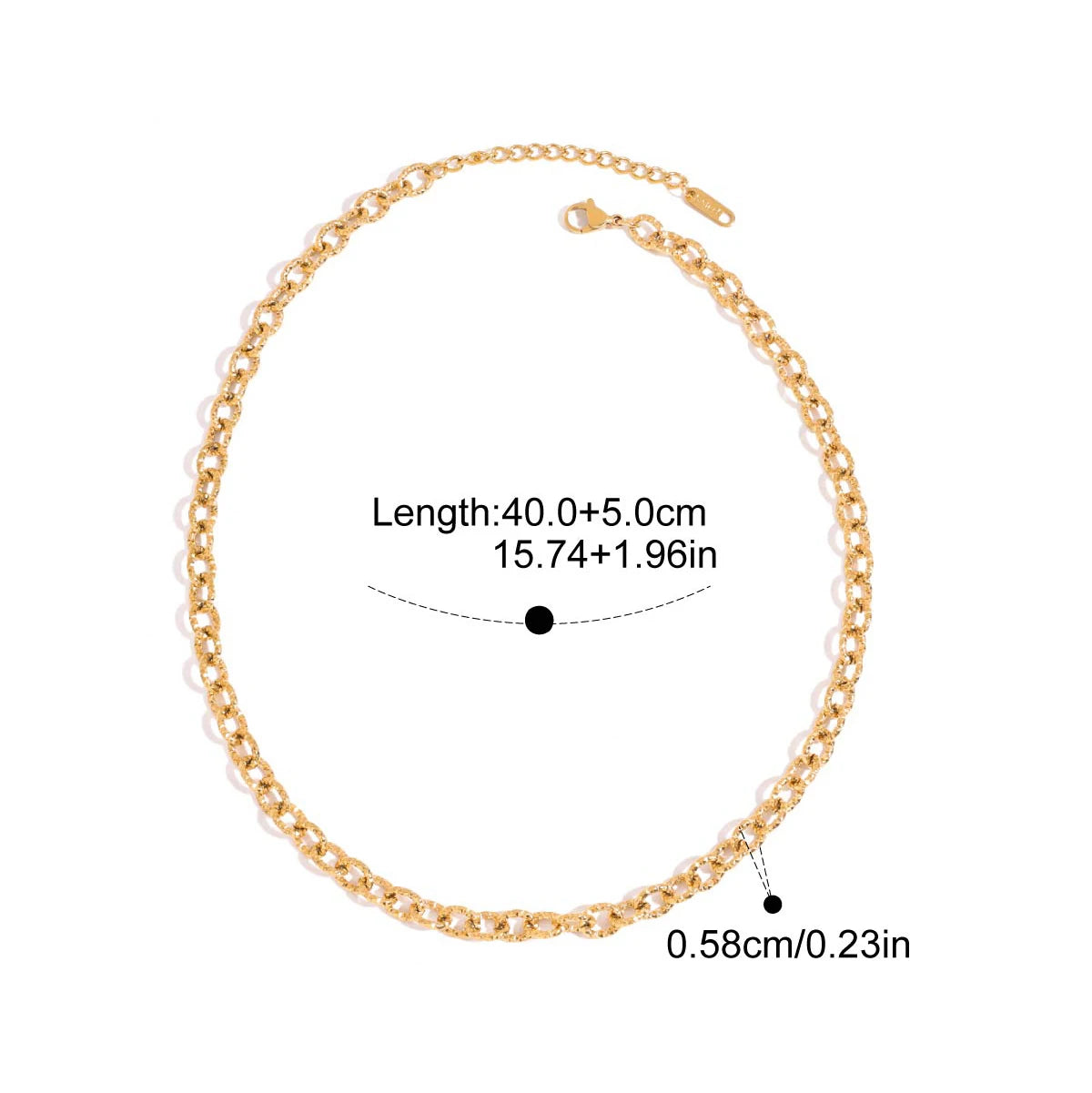 Yori New Arrival Handmade Summer Jewelry 18K PVD Plated Waterproof Statement Rectangular Pendant Necklace