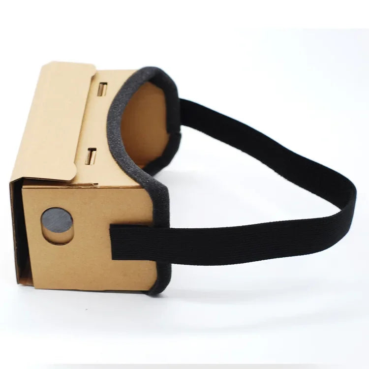 VR Headset for Smartphones - Portable 25mm Lens 3D Cardboard Kit Tidesmit