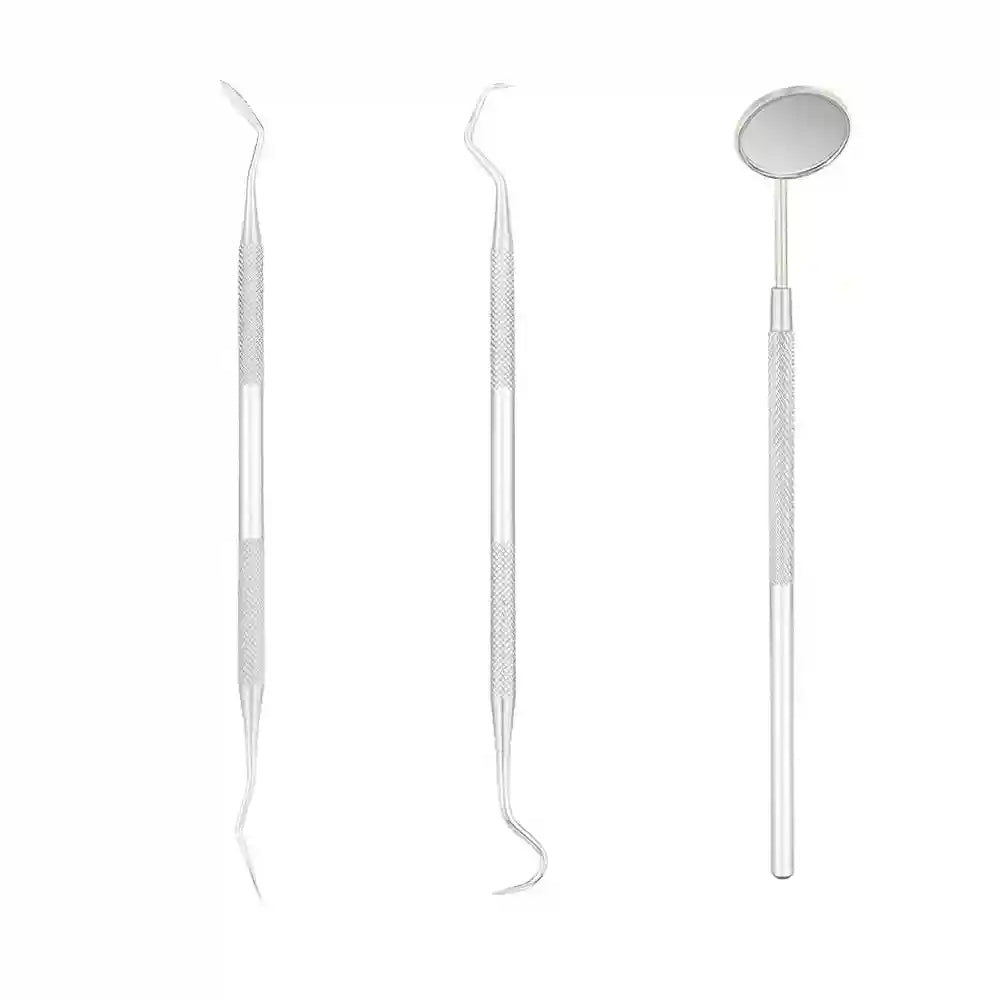 Professional Stainless Steel Dental Tool Set - Precision Oral Care Kit Eye Massage Instrument 3 pcs set Tidesmit