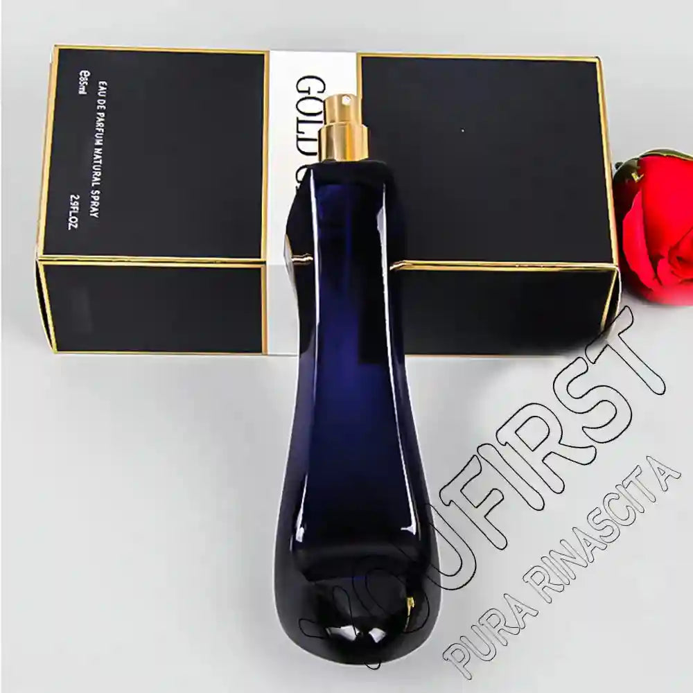 Gold Coast EDP 90ml: Luxury floral perfume for women in a slim, dark blue bottle with gift box. Long-lasting fragrance.