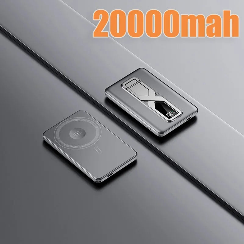 Magnetic Power Bank 10000mAh PD 20W Fast Charger - Tidesmit Gray 20000mah Tidesmit