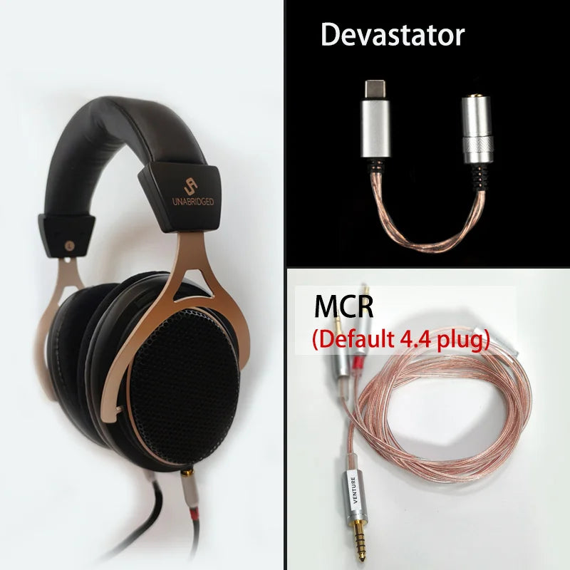Open-Back Headphones 300 Ohms HiFi Audio Monitor by Tidesmit MCR with Devastator Tidesmit