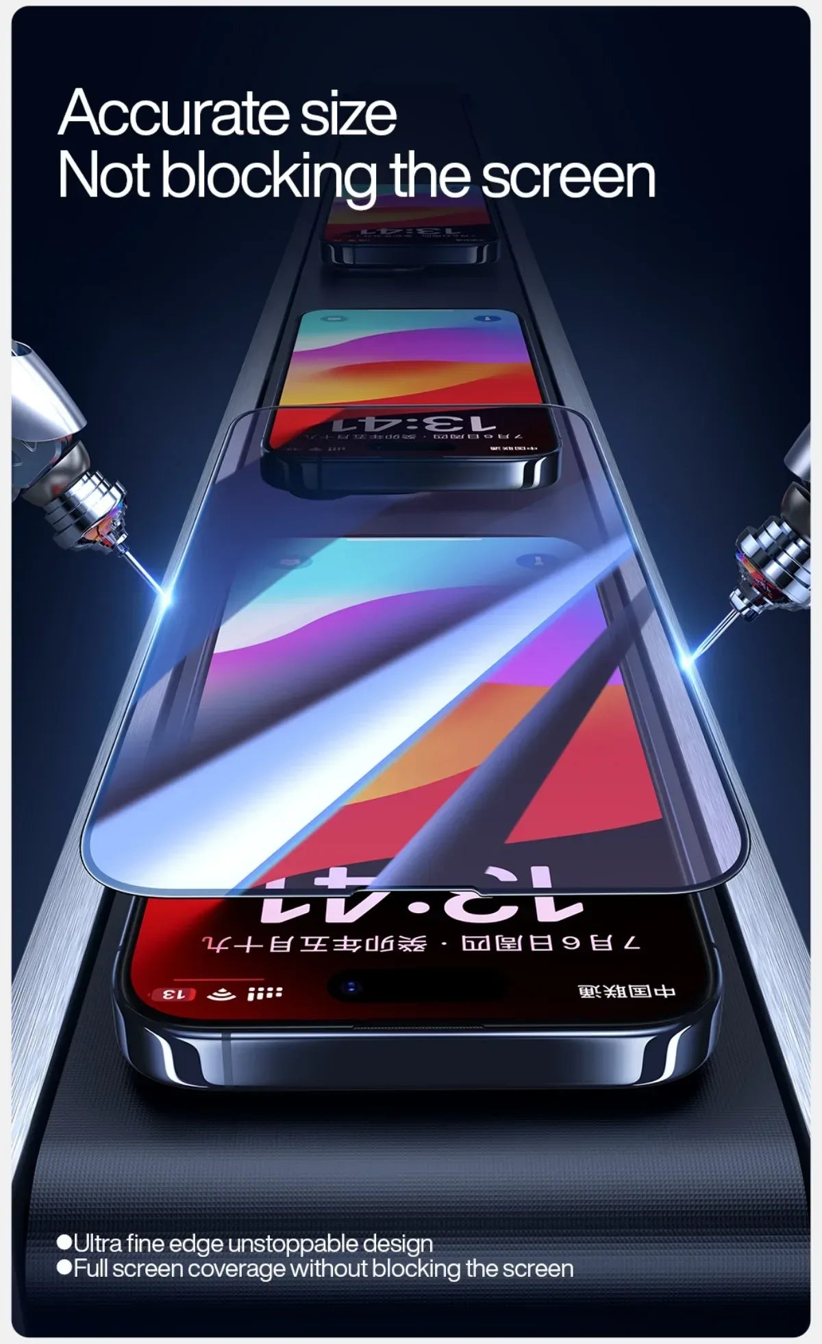 iPhone 15 Pro Max Screen Protector | Anti-Blue Light Tempered Glass Tidesmit