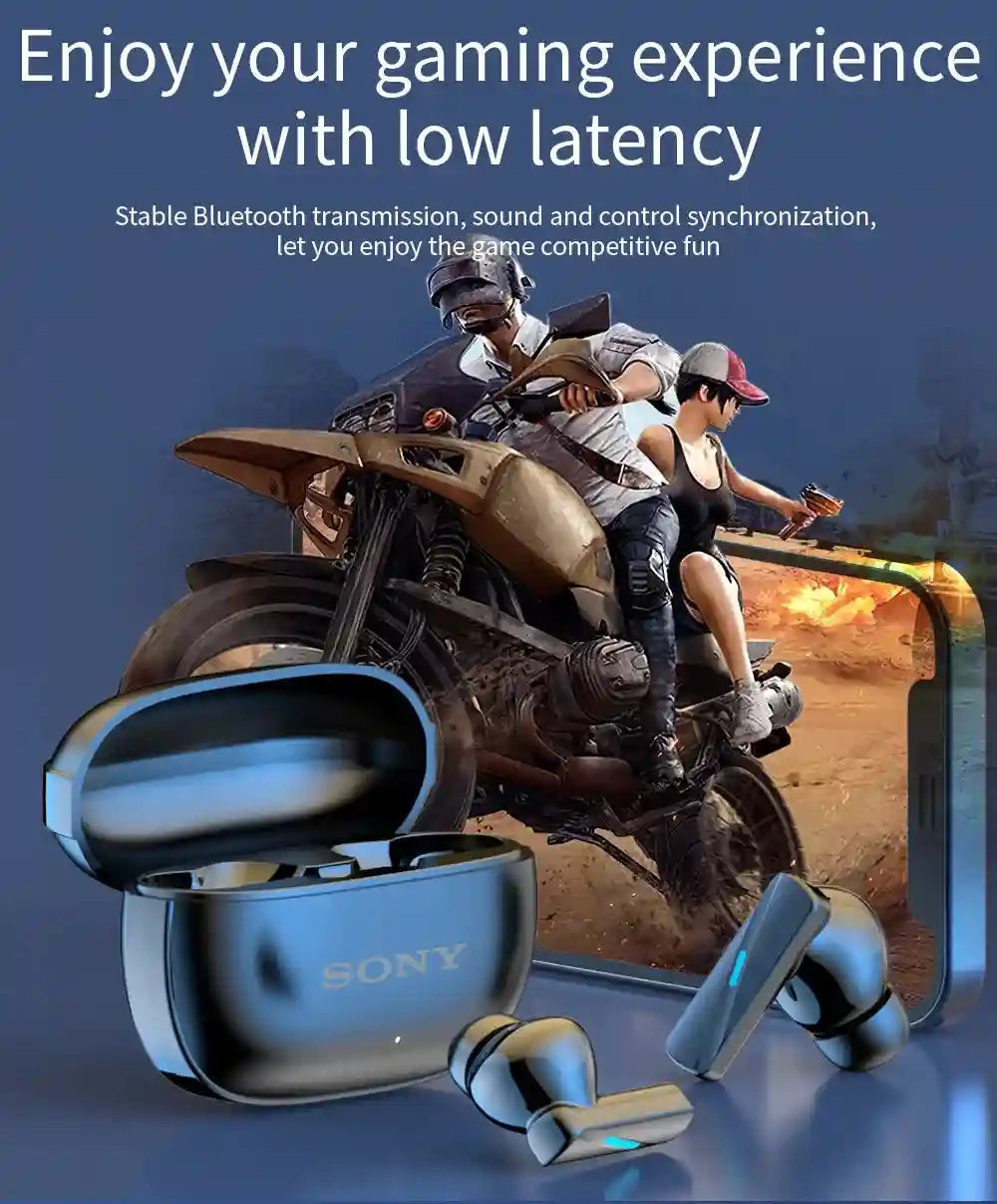 Wireless Bluetooth Earbuds with Active Noise Cancellation & Clear Mics Tidesmit