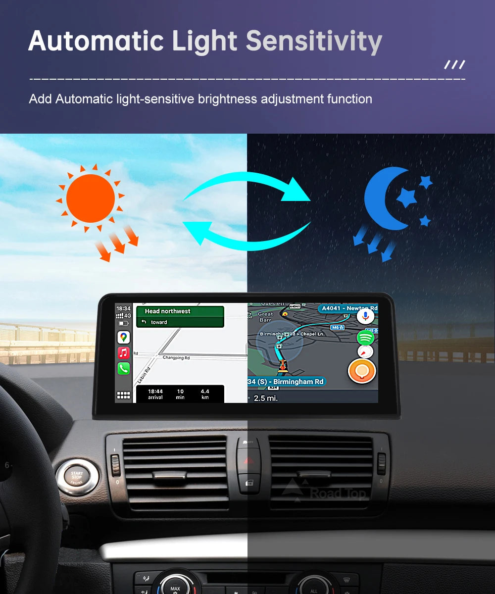Wireless CarPlay Touch Display for BMW 1 Series E81 E87 CIC/CCC Tidesmit