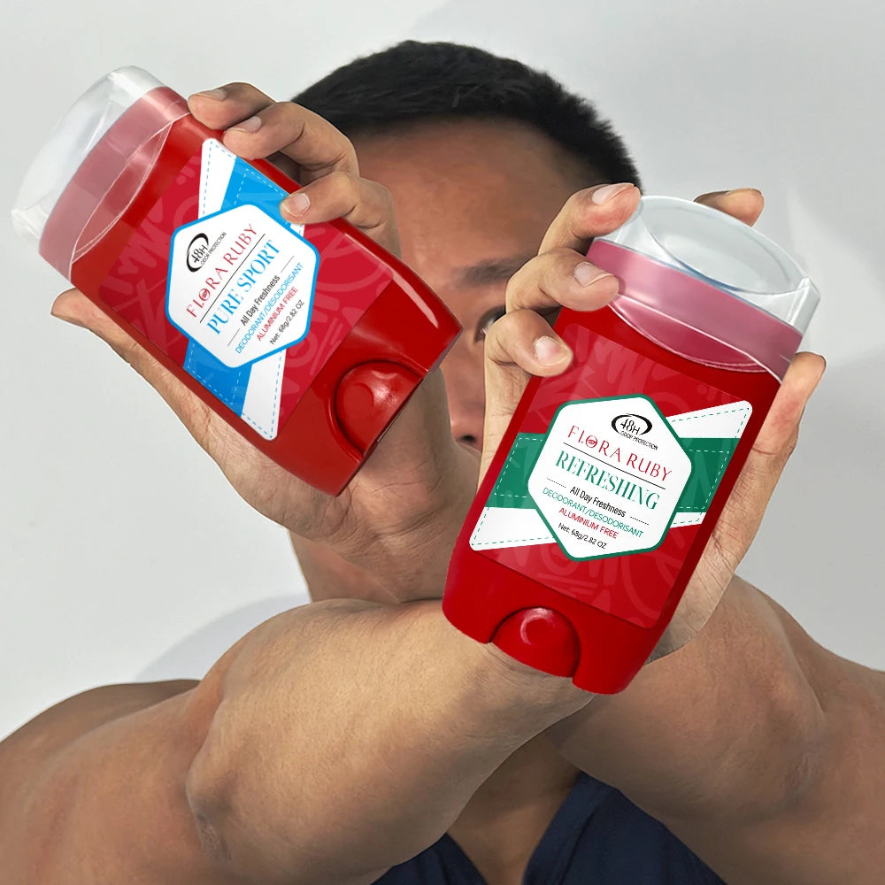 Tidesmit Flora Ruby 68g stick male deodorant for 48-hour long-lasting odor protection and underarm freshness.