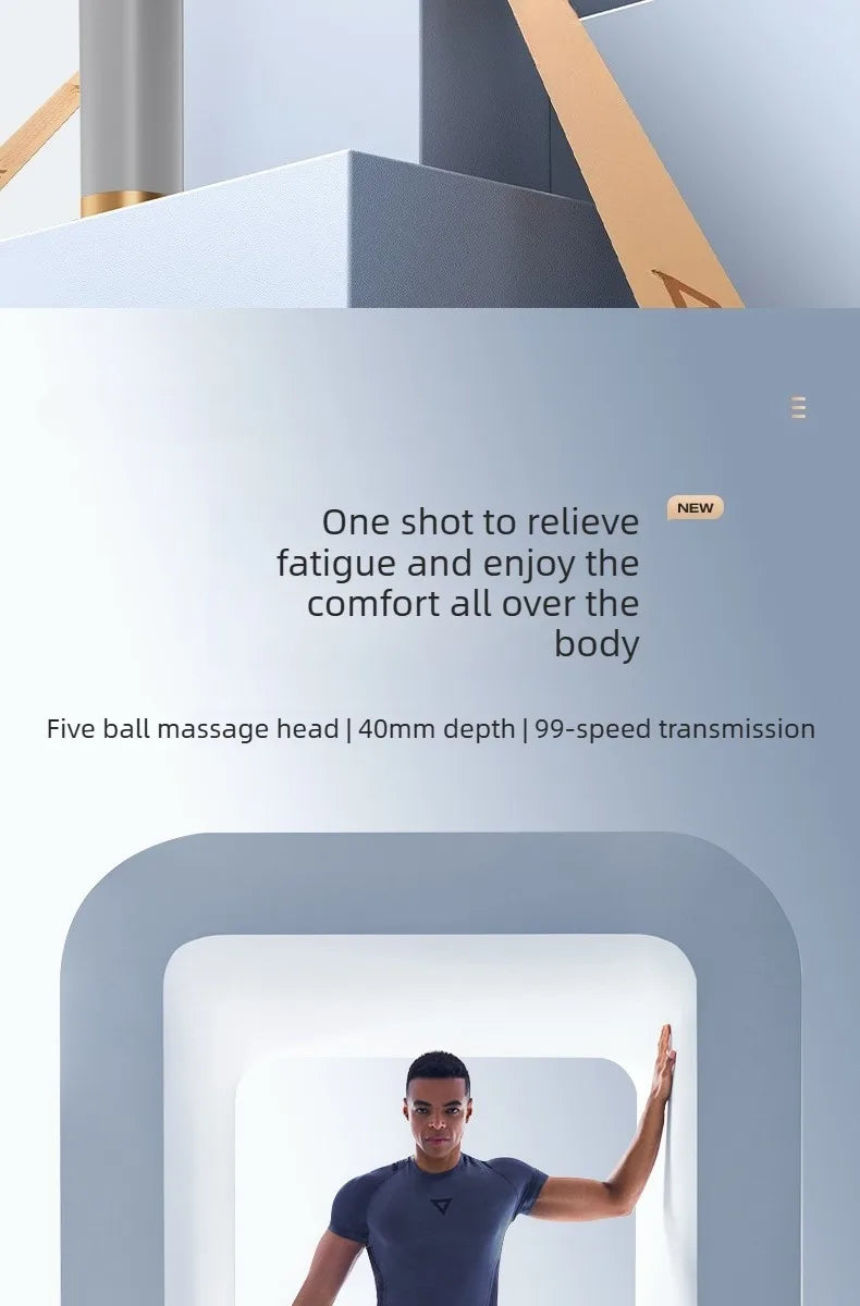 Fascia Gun Massager – Deep Tissue Percussive Therapy Tool Fascia Gun Tidesmit