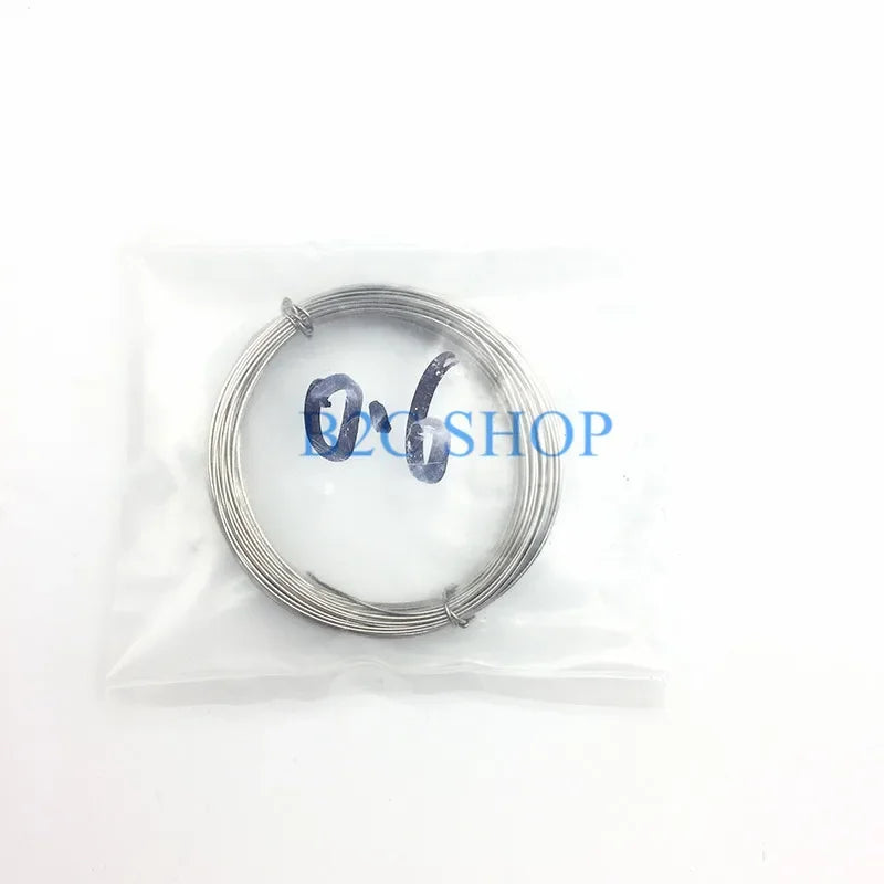 Stainless steel veterinary cerclage wire for orthopedic pet surgery, 0.6mm thickness, sterile packaging.