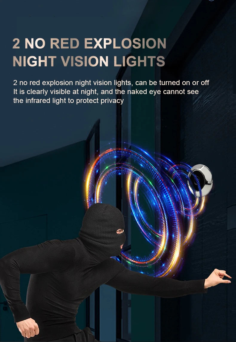Damini 4.3'' HD Video Electronic Doorbell Smart Camera Cat Eye Night Vision Human Body Detection Automatic Capture Eye Peephole