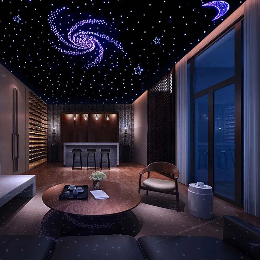 Fiber Optic Star Ceiling Kit - RGBW LED Car Roof Light System Tidesmit