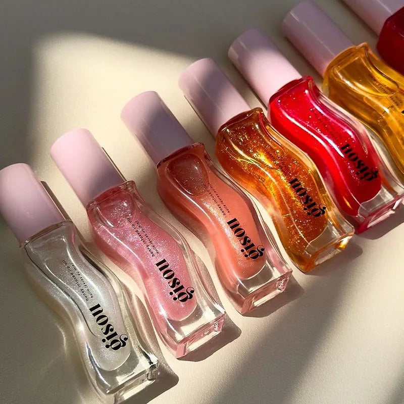 Plumping Lip Oil Gloss - Hydrating Tinted Treatment & Sheer Tint Lip Care Tidesmit