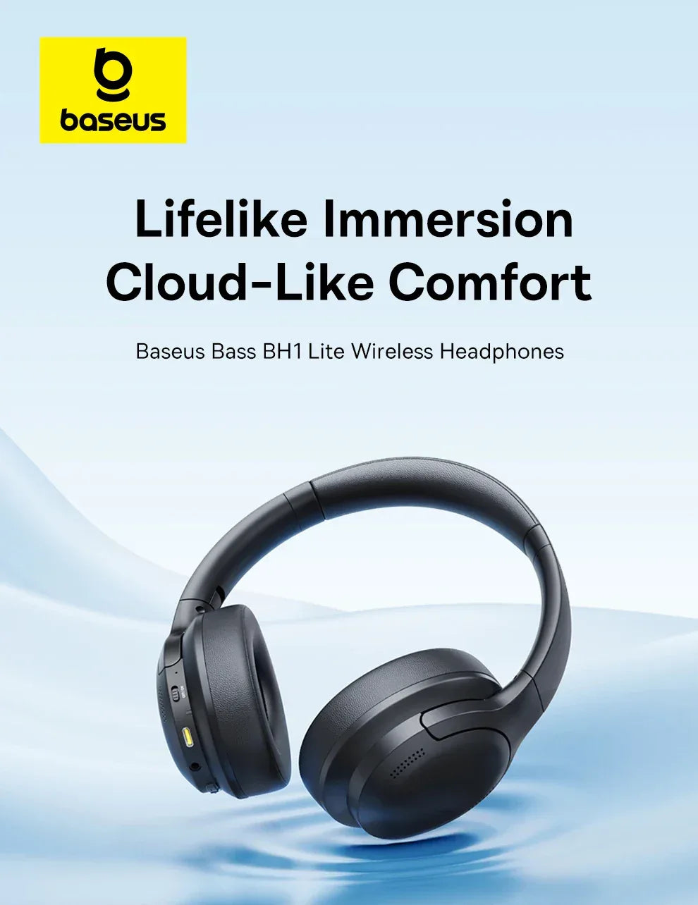 Tidesmit 70H Wireless Bluetooth Headphones Foldable Over-Ear Tidesmit