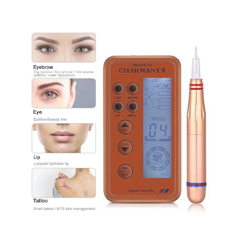 PMU Machine Rotary Pen Kit for Eyebrow and Lip Semi-Permanent Makeup Permanent Makeup Machines Tidesmit
