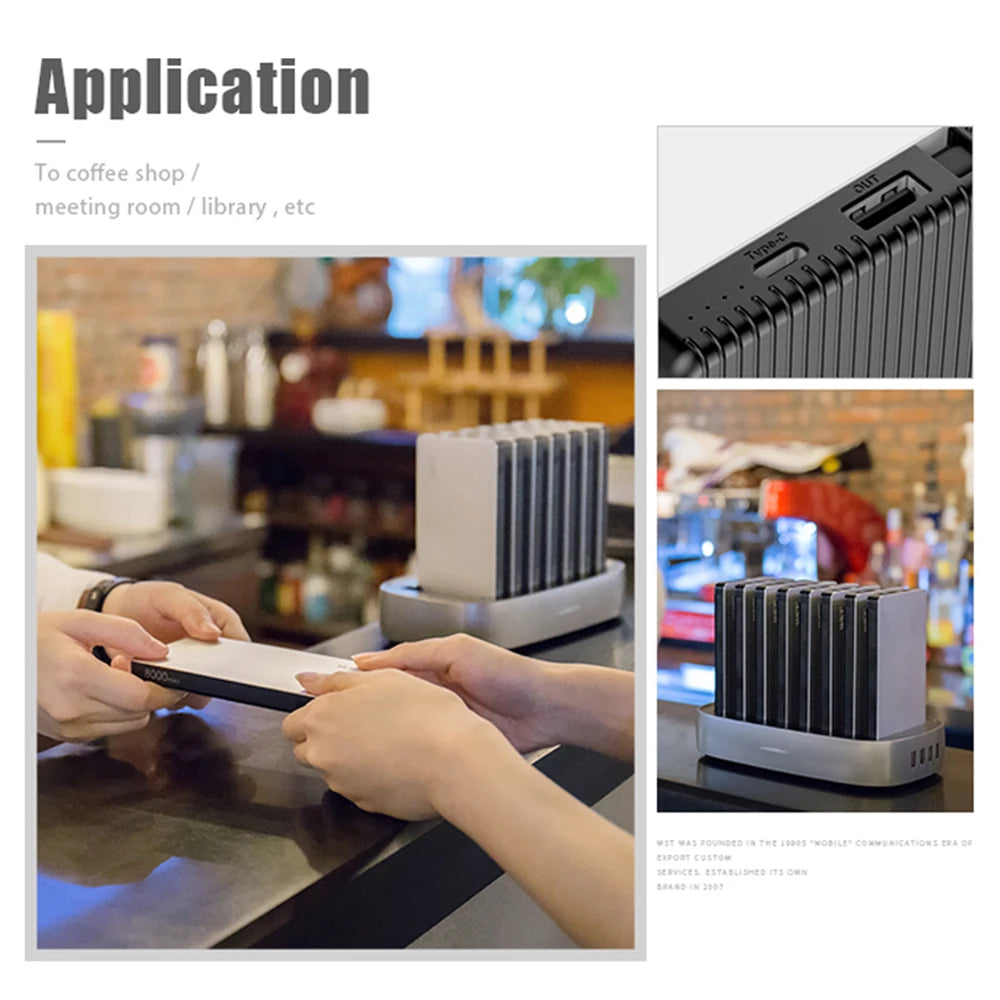 Fast Charging Power Bank Station 8 x 8000mAh | Tidesmit Tidesmit