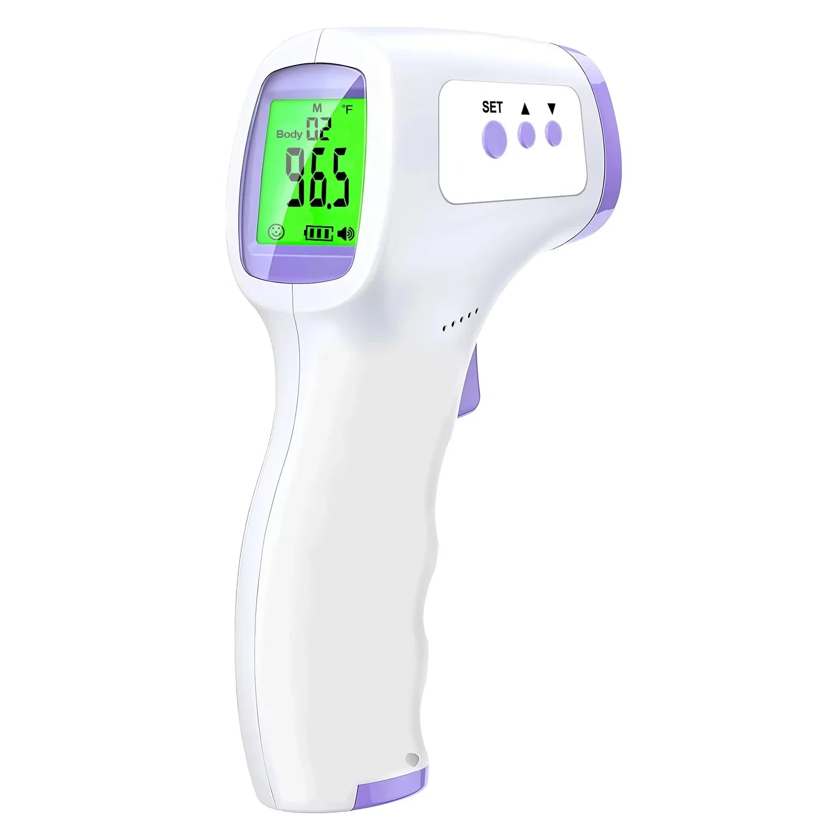 Wrist Blood Pressure Monitor LED Rechargeable English Voice Broadcast Tonometer BP Monitor Forehead Digital Thermometer