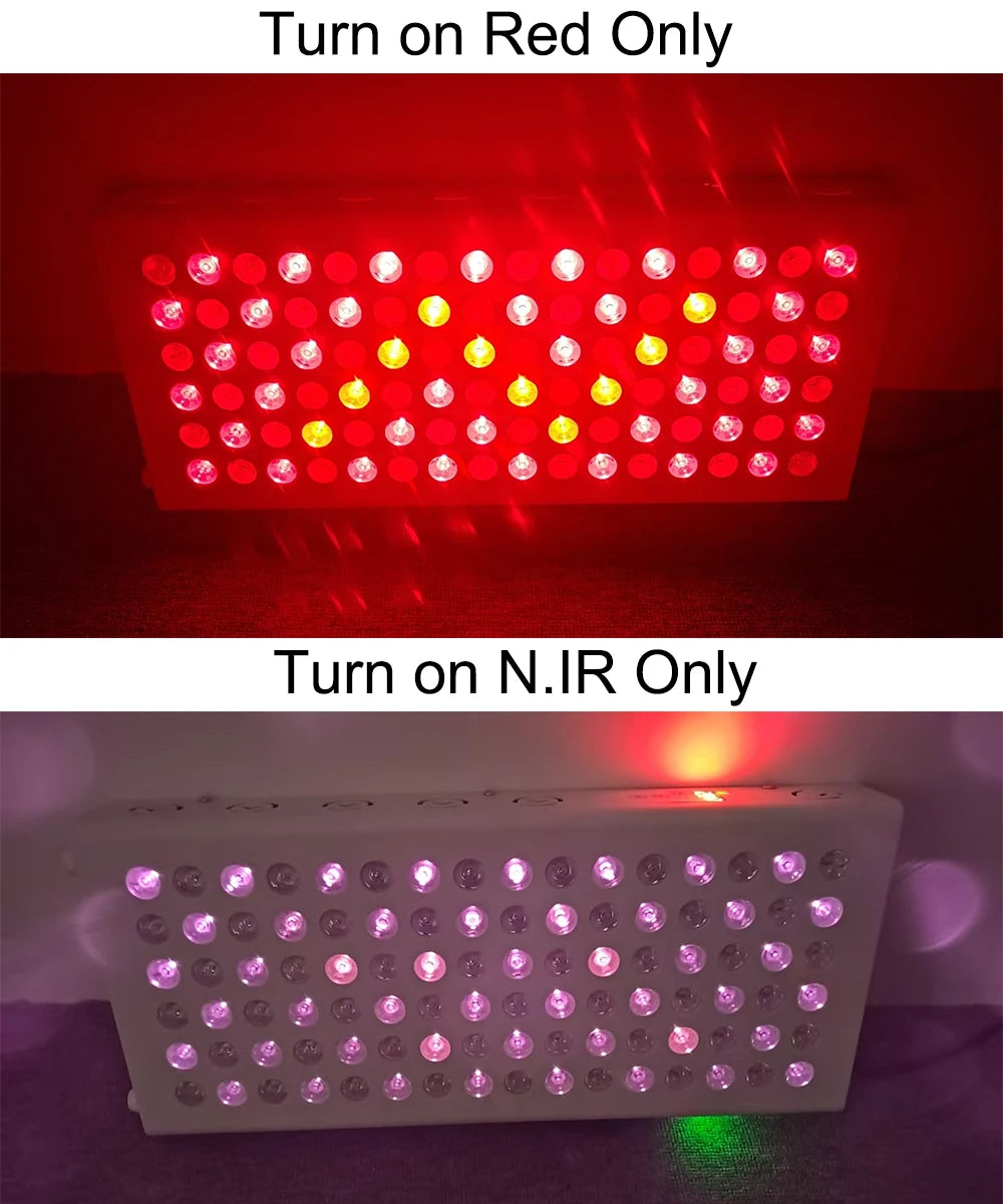 Plus500 Red Light Therapy Panel 630nm 660nm 810nm 830nm 850nm Infrared LED Therapy Light Device, Red Light Beauty Device