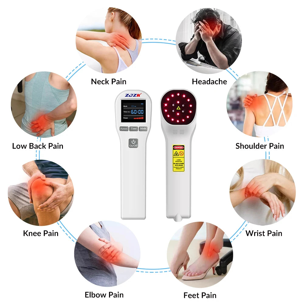 Cold Laser Therapy Device for Pain Relief | 808nm & 650nm Laser Body Shaping Massage Equipment Tidesmit