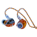 Hi-Fi In-Ear Monitors | Dynamic Driver Wired Earbuds by Tidesmit Orange-4.4MM Tidesmit