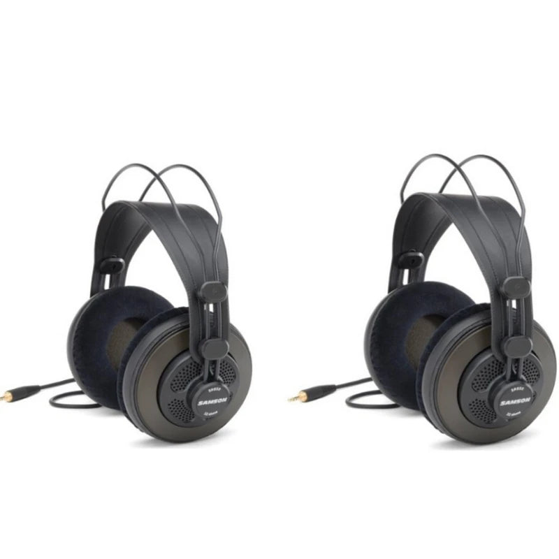 Samson SR850 Studio Headphones | Semi-Open Reference Monitor 2 sets in carton box Tidesmit