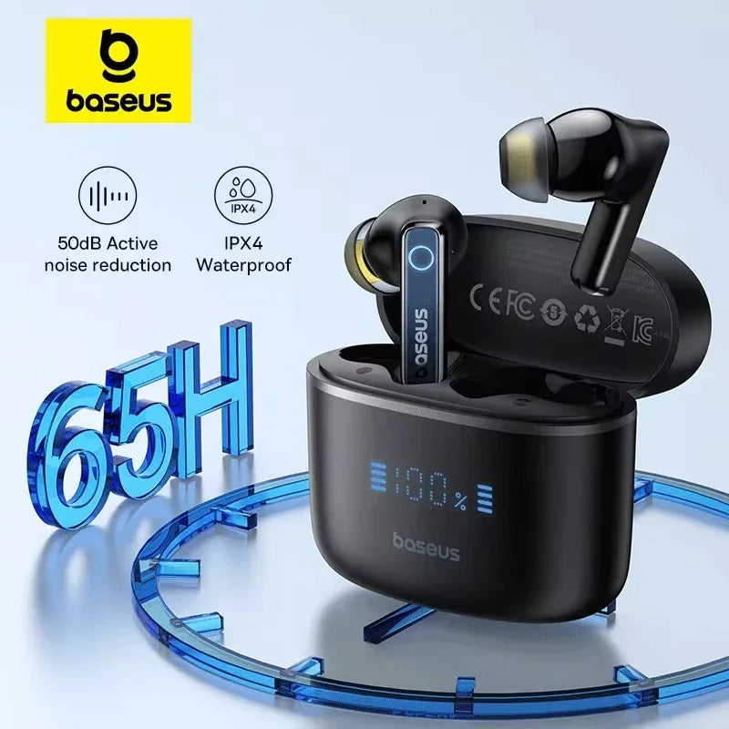 Tidesmit Wireless Noise Canceling Earbuds - 65Hr Playtime Bluetooth 5.3 Tidesmit