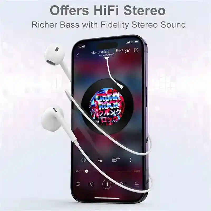 USB C Wired Earphones for Android - 3 Pack Noise Isolating Headset Tidesmit