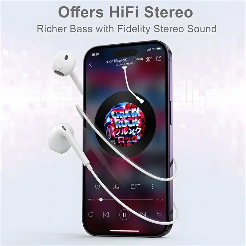 Tidesmit USB C Wired Earphones - Hi-Res Audio In-Ear Headset Tidesmit