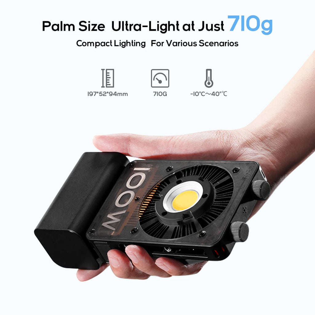 ZHIYUN CINEPEER CX100 100W Pocket COB LED Light for Content Creation Tidesmit