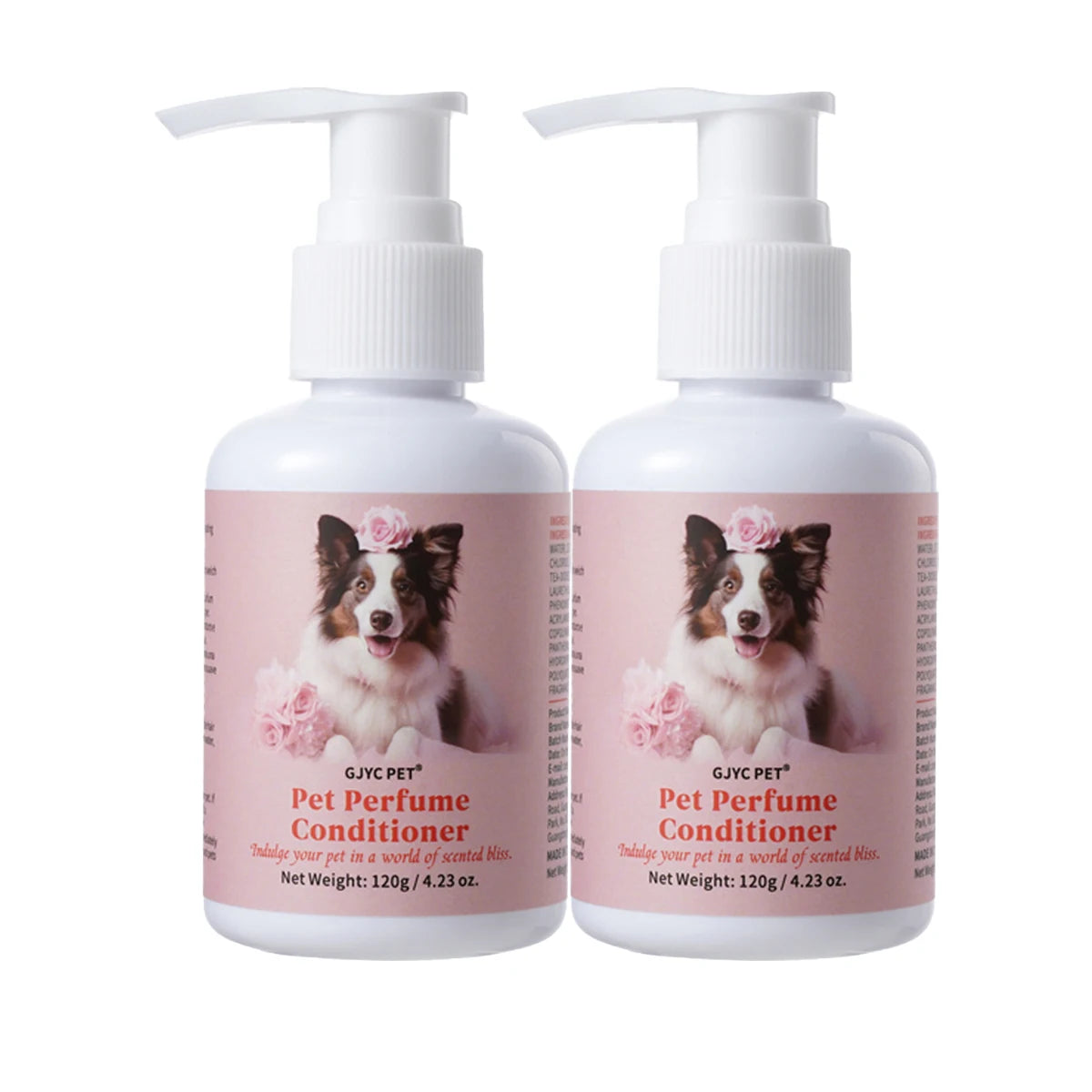 Natural pet conditioner for dogs and cats. Hydrating, detangling formula for a soft, shiny, and fresh-smelling coat.