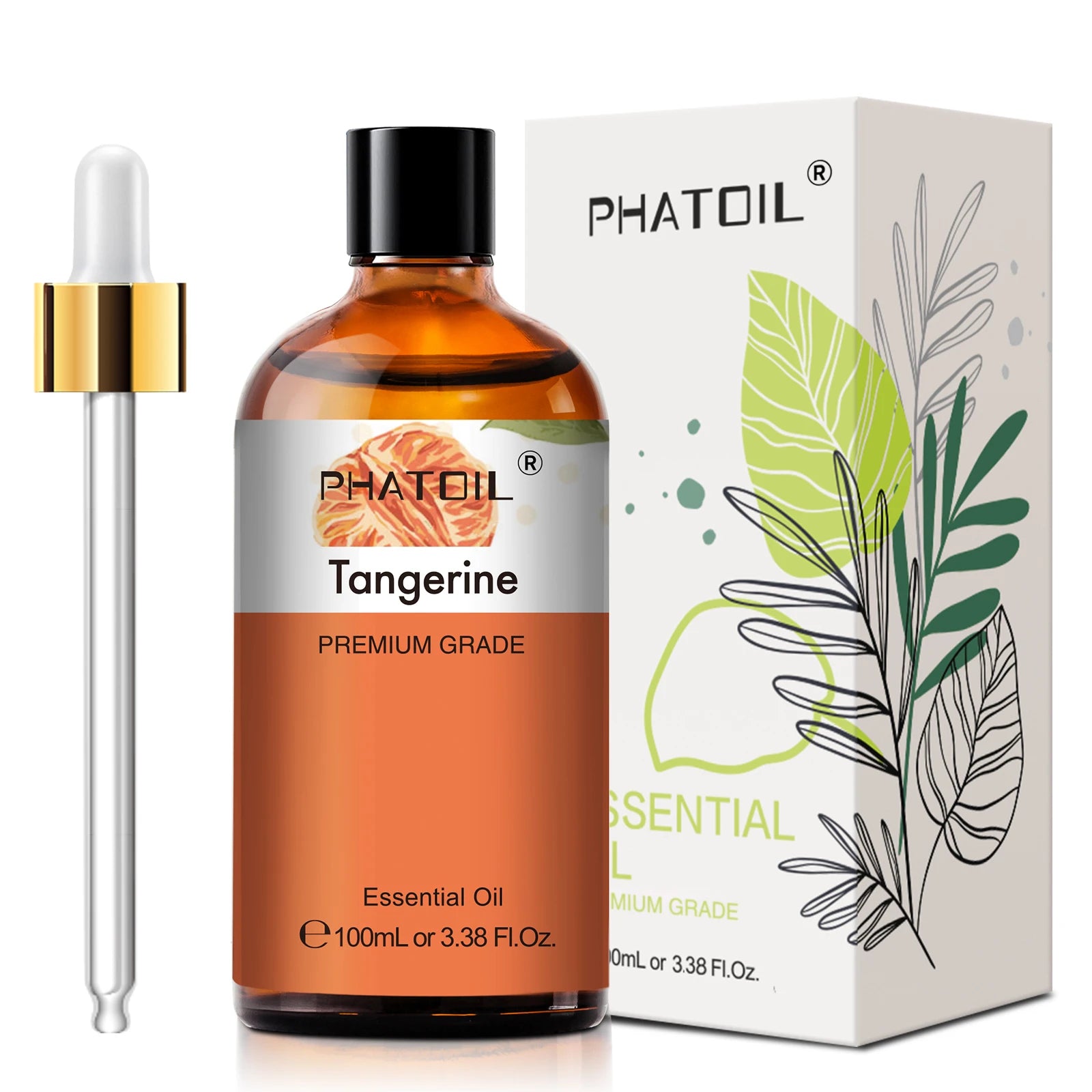 PHATOIL 100ml Lavender Peppermint Lemon Eucalyptus Lemongrass Essential Oil Natural Plant Pure Essential Oils For Diffuser
