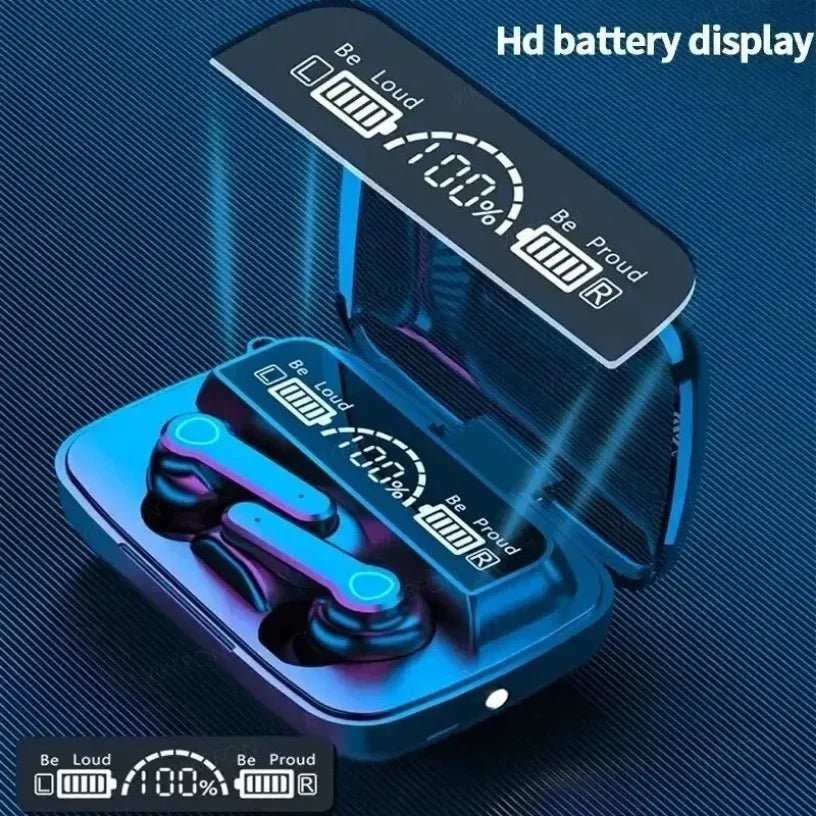 Tidesmit Bluetooth Wireless Earbuds with LED Display – Black Tidesmit