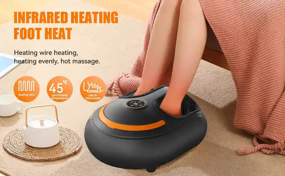 Electric Foot Massager Roller with Airbag Compression and Heat Massage Roller Tidesmit