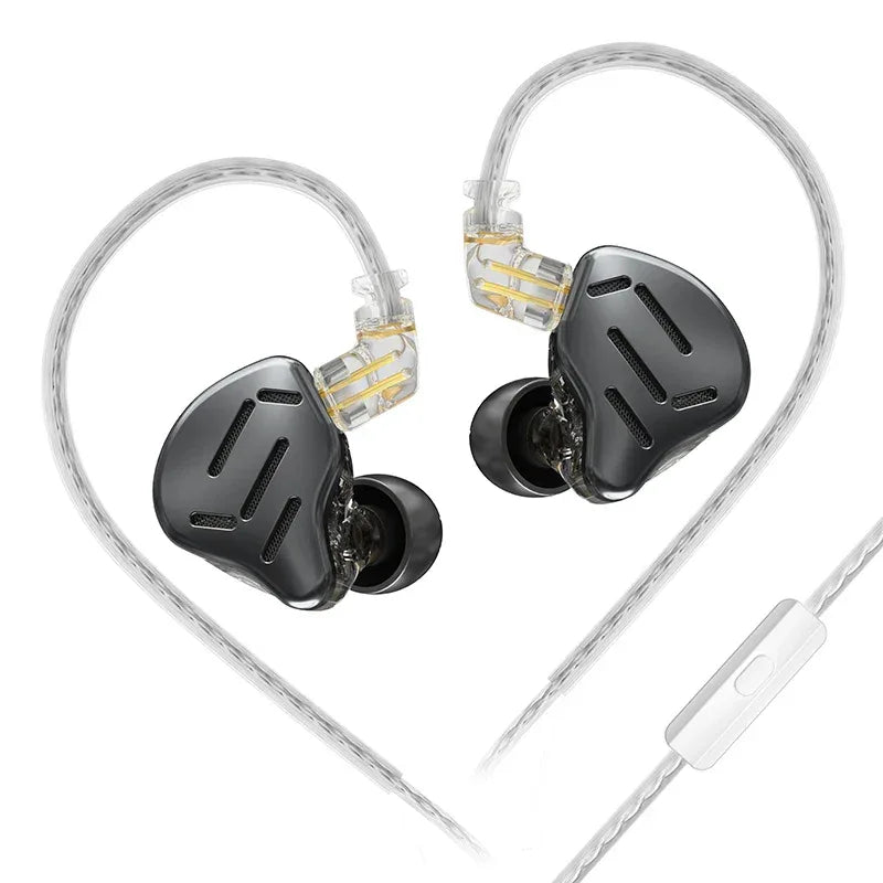 KZ ZAX 16-Driver Hybrid HiFi In-Ear Monitors by Tidesmit ZAX Black Mic China Mainland Tidesmit