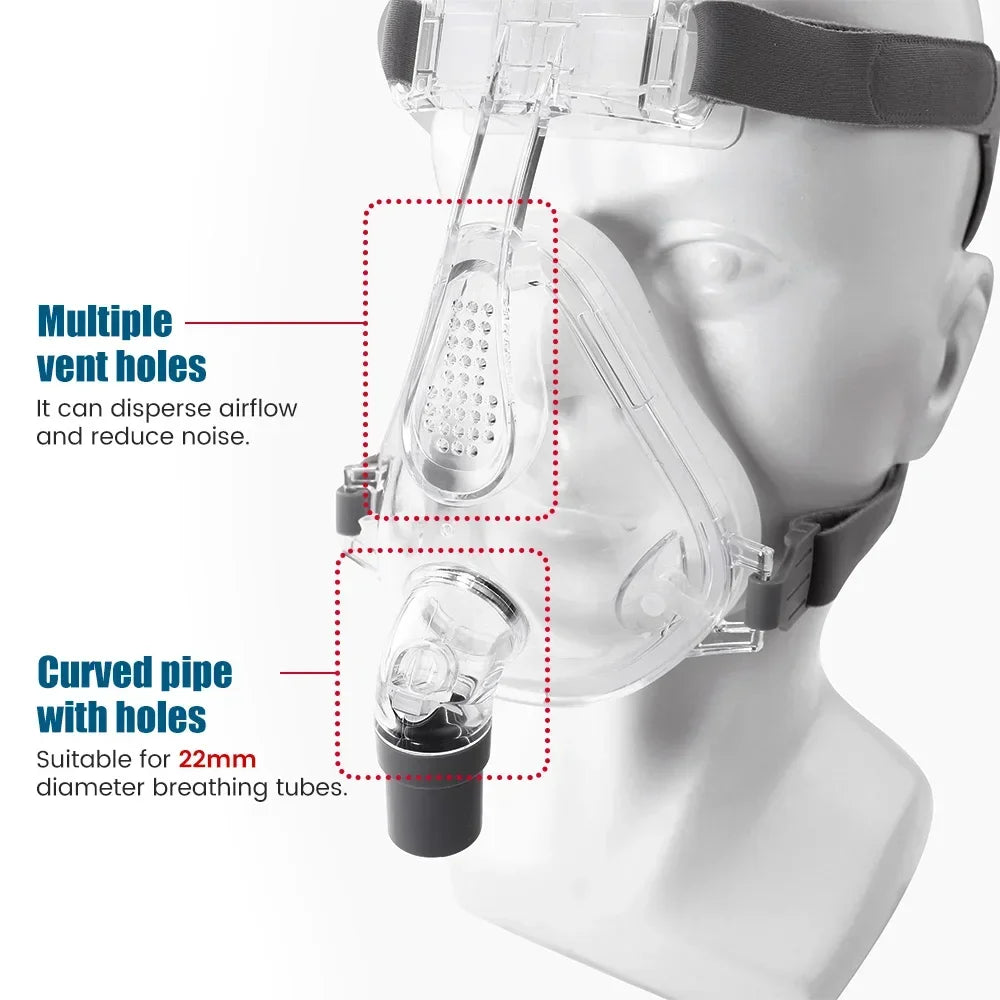 CPAP Nasal Face Mask for Auto CPAP BPAP Anti Snoring Sleep Prevent Apnea machine Sleep Nasal Full Face Mask Anti Snoring