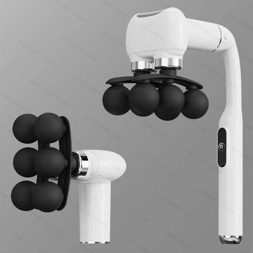 Deep Tissue Massage Gun: Rechargeable Percussive Muscle Recovery Tool Fascia Gun White Tidesmit