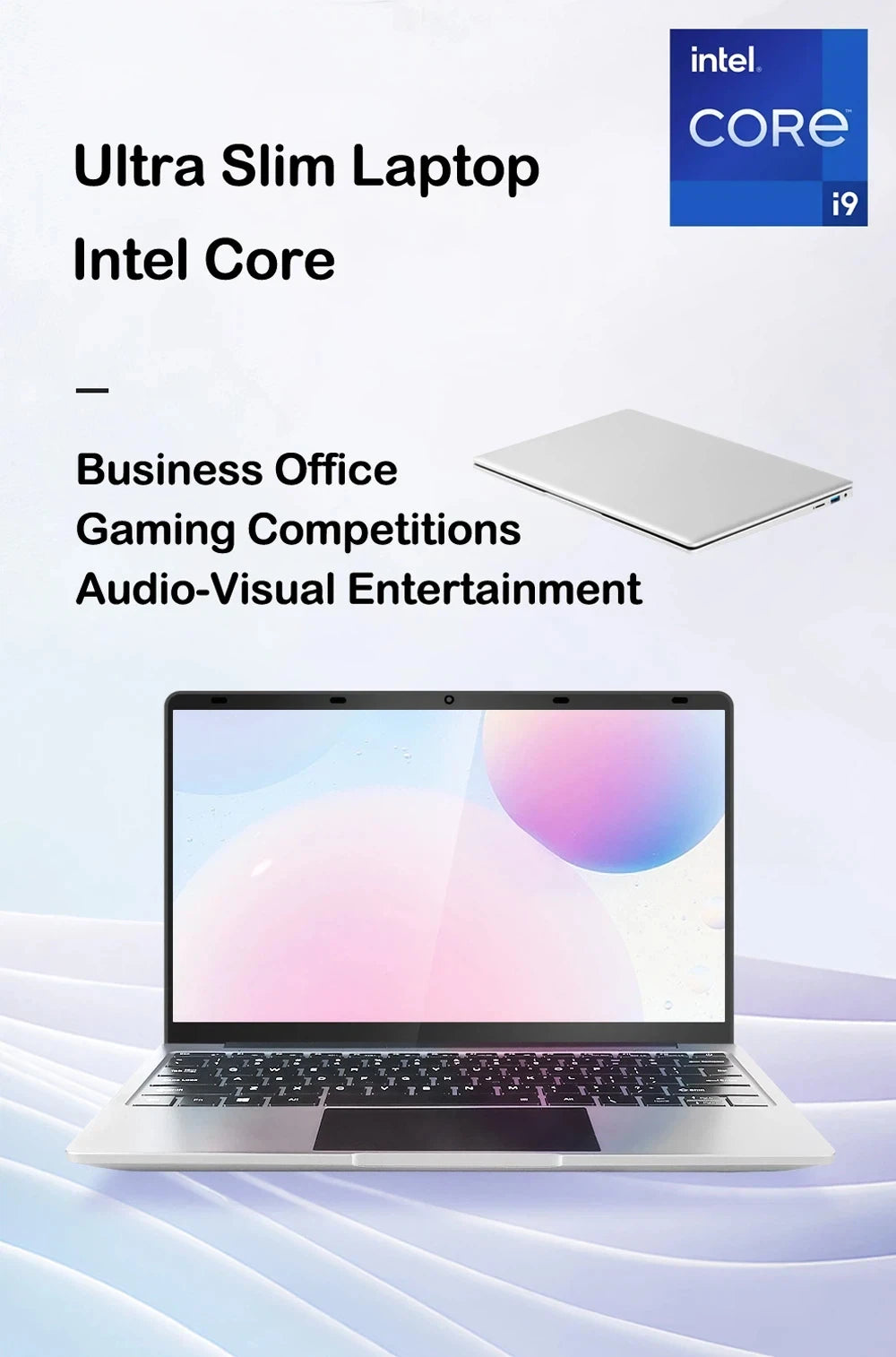 Trendy Original Gaming Laptop 14.1" 120Hz Ultra-clear FHD IPS Screen Intel N95 5000mAh 32GB/2TB SSD Backlit Keyboard