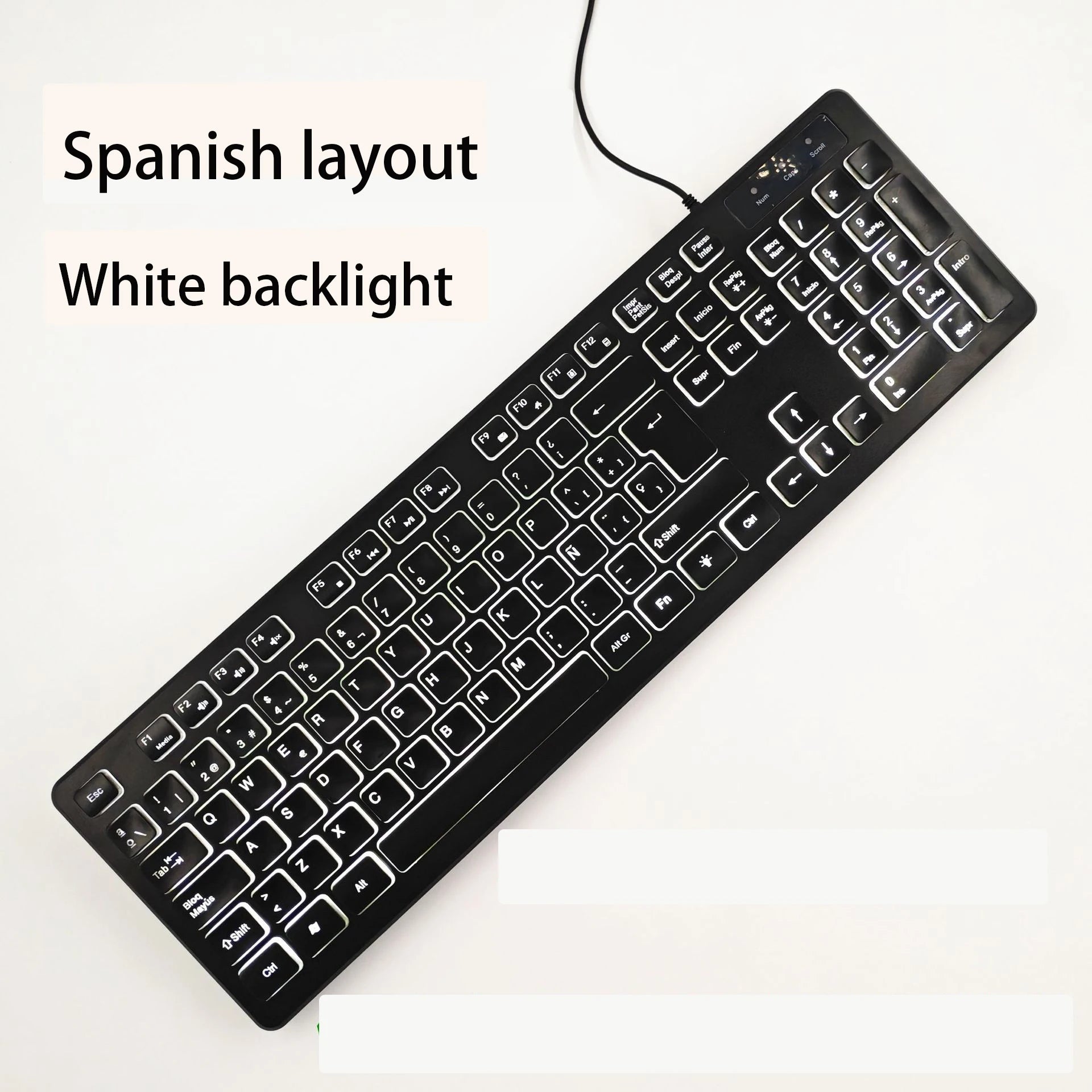 French（AZERT）/Spanish/Russian/Arabic/German keyboard layout Backlit wired Desktop Gaming Keyboard For Desktop Computer office