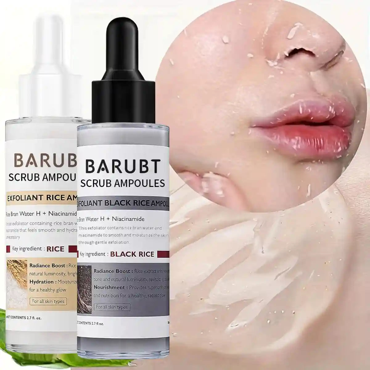 Rice Exfoliating Face and Body Scrub - Natural Brightening Scrub Scrubs Treatments Tidesmit