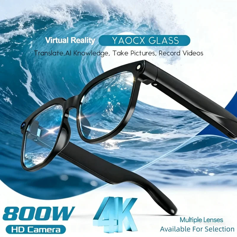 Tidesmit Smart Glasses 8K AI Camera with Bluetooth Spatial Audio Tidesmit