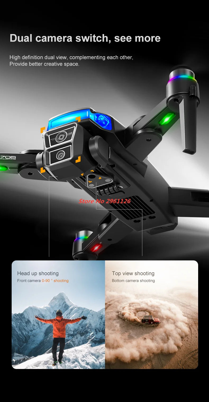Tidesmit 8K GPS Drone with Obstacle Avoidance & 5G WiFi FPV Tidesmit