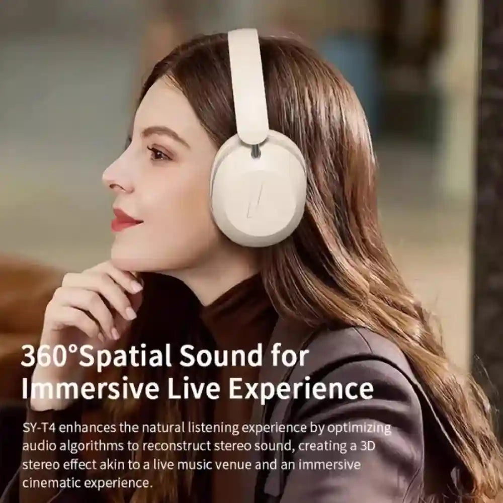 Wireless Headphones with Active Noise Cancellation & Low Latency Audio Tidesmit