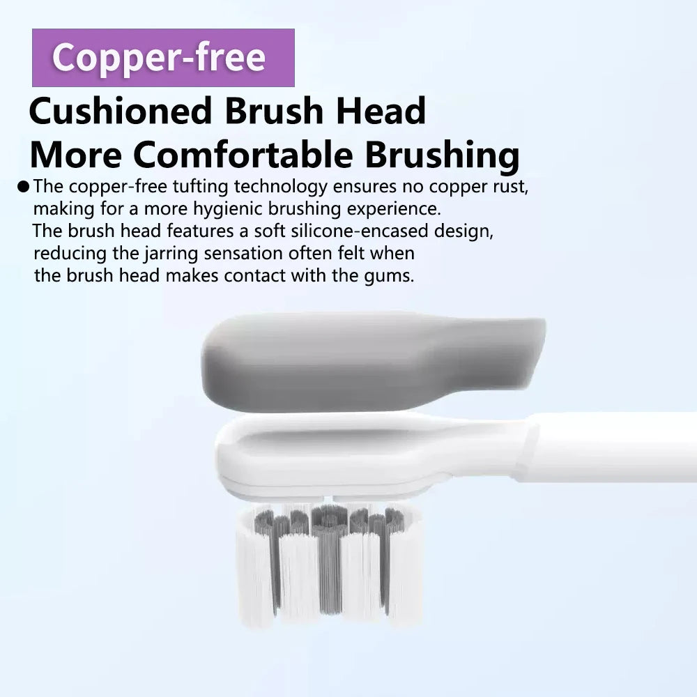 SUBORT S1 Sonic Oscillating Electric Toothbrush, 60° Swing, UV Sterilization Box, Copper-Free Brush Head, 220 Days Battery Life