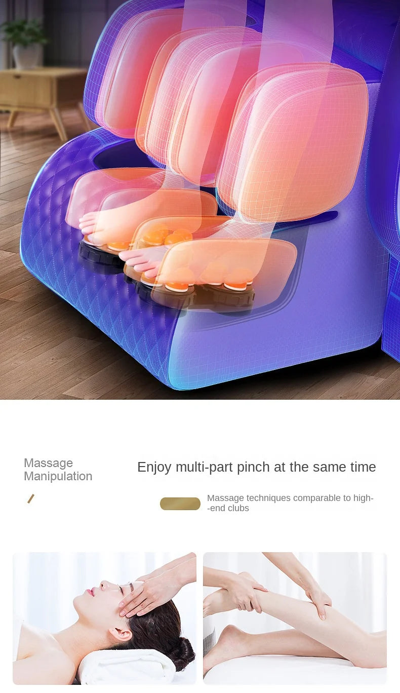 Shiatsu Full Body Massage Chair with Heat Therapy and 3D Rollers Massage Chairs Tidesmit